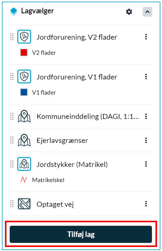 Danmarks Arealinformation: Find Og Tilføj Kortlag – Danmarks Miljøportal